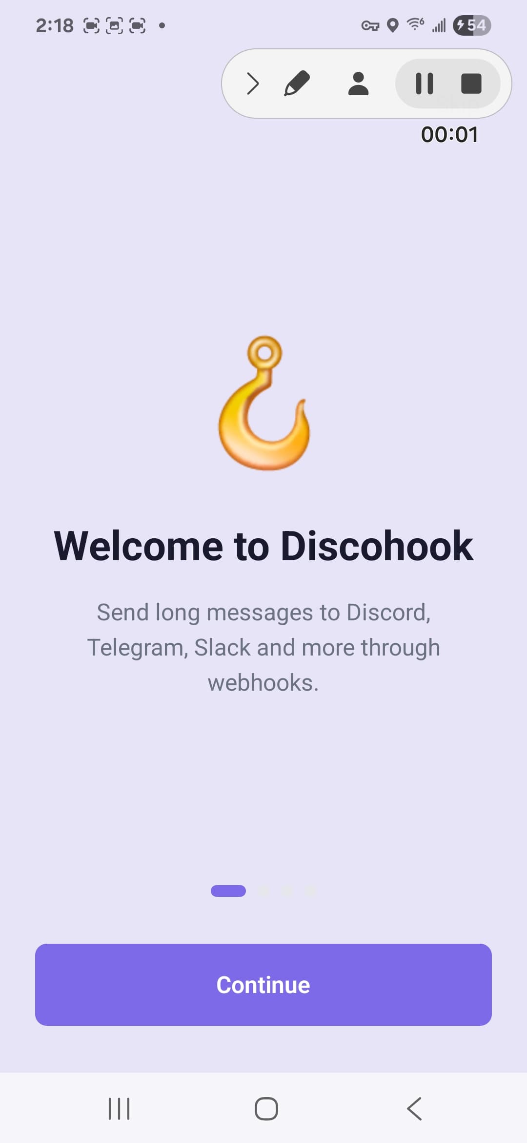 Discohook - Webhook Messages Android screenshot - Screenshot_20260715_141823_Discohook