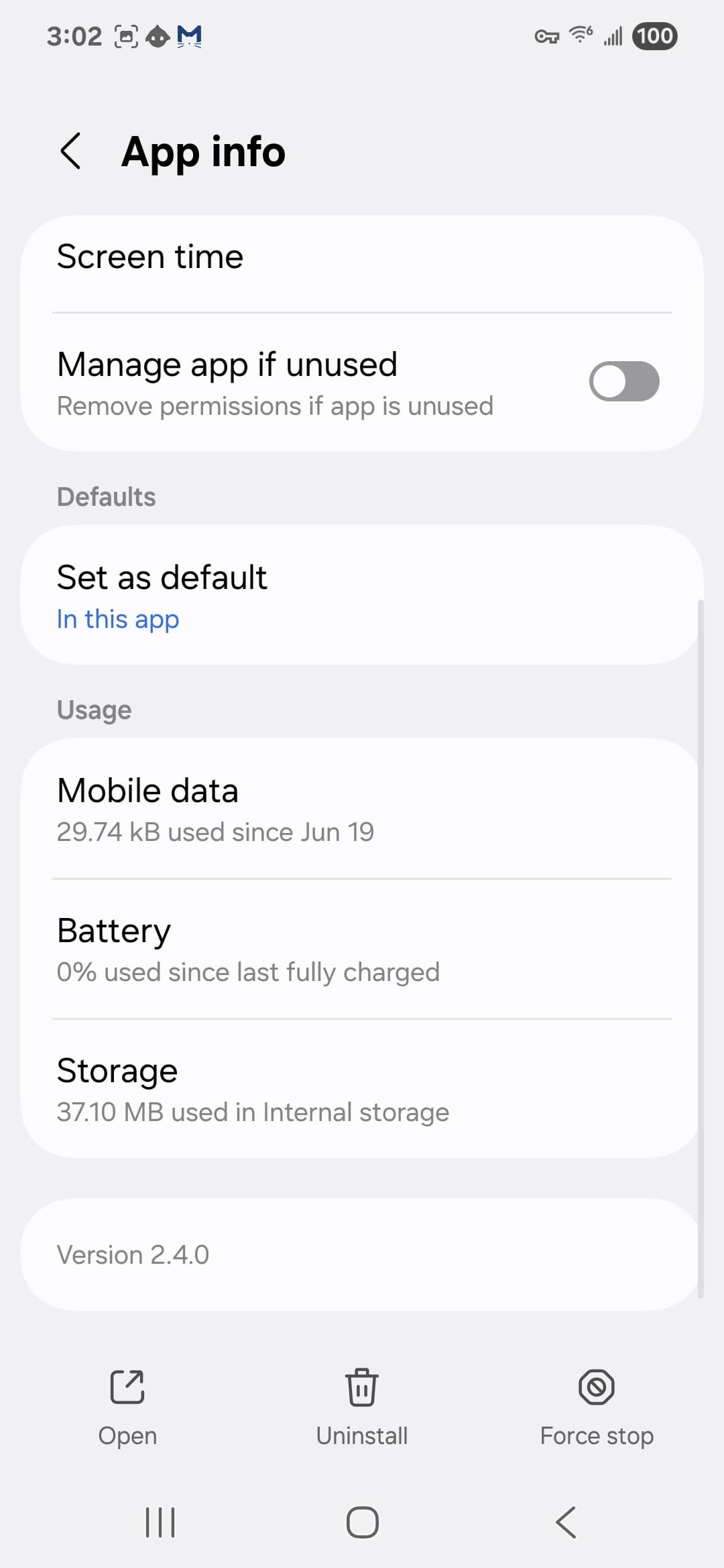 FlirtyMature VirusTotal report - Android permission settings 3