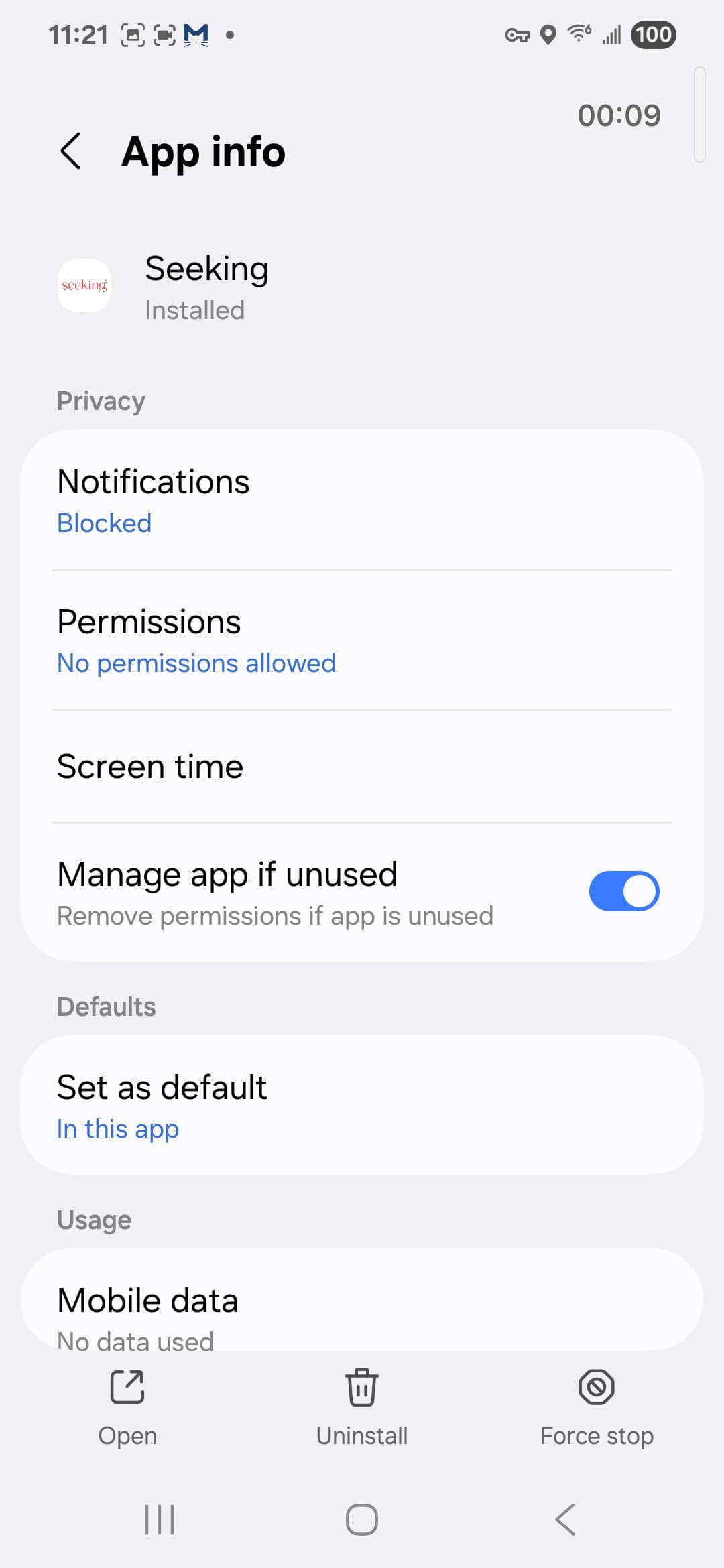 Seeking VirusTotal report - Android permissions state