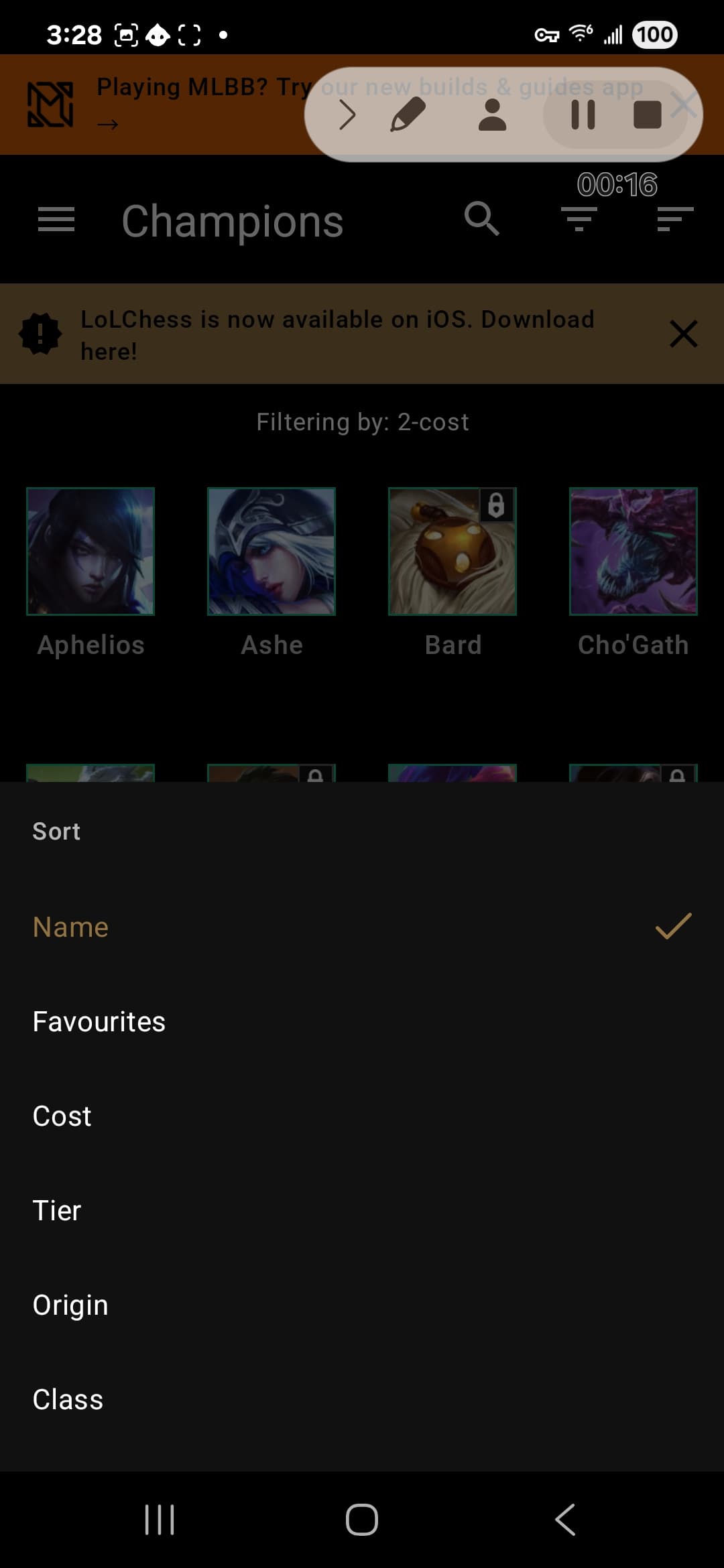 LoLChess interface 2