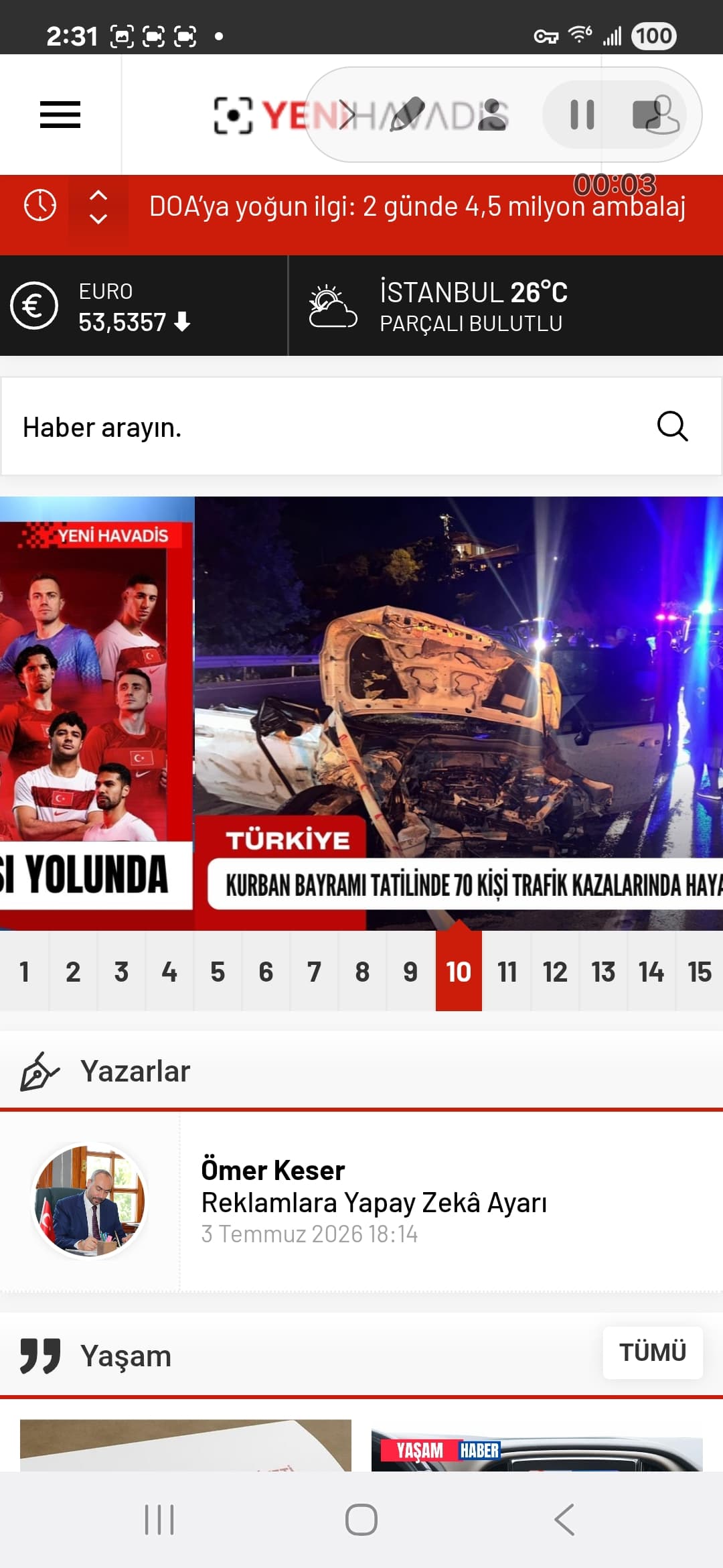 Manga Nato Android screenshot - News carousel