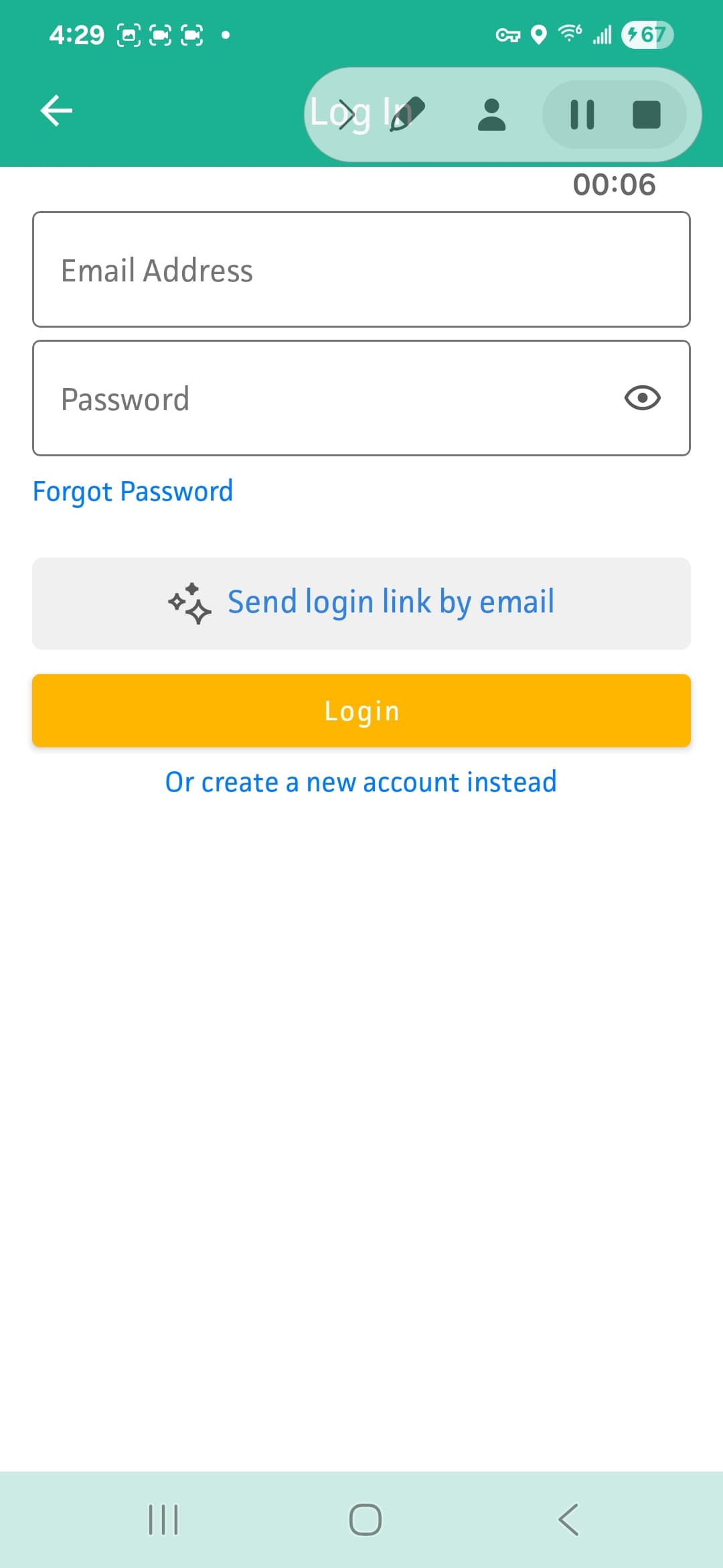 MDCalc Medical Calculator Android screenshot - Account creation