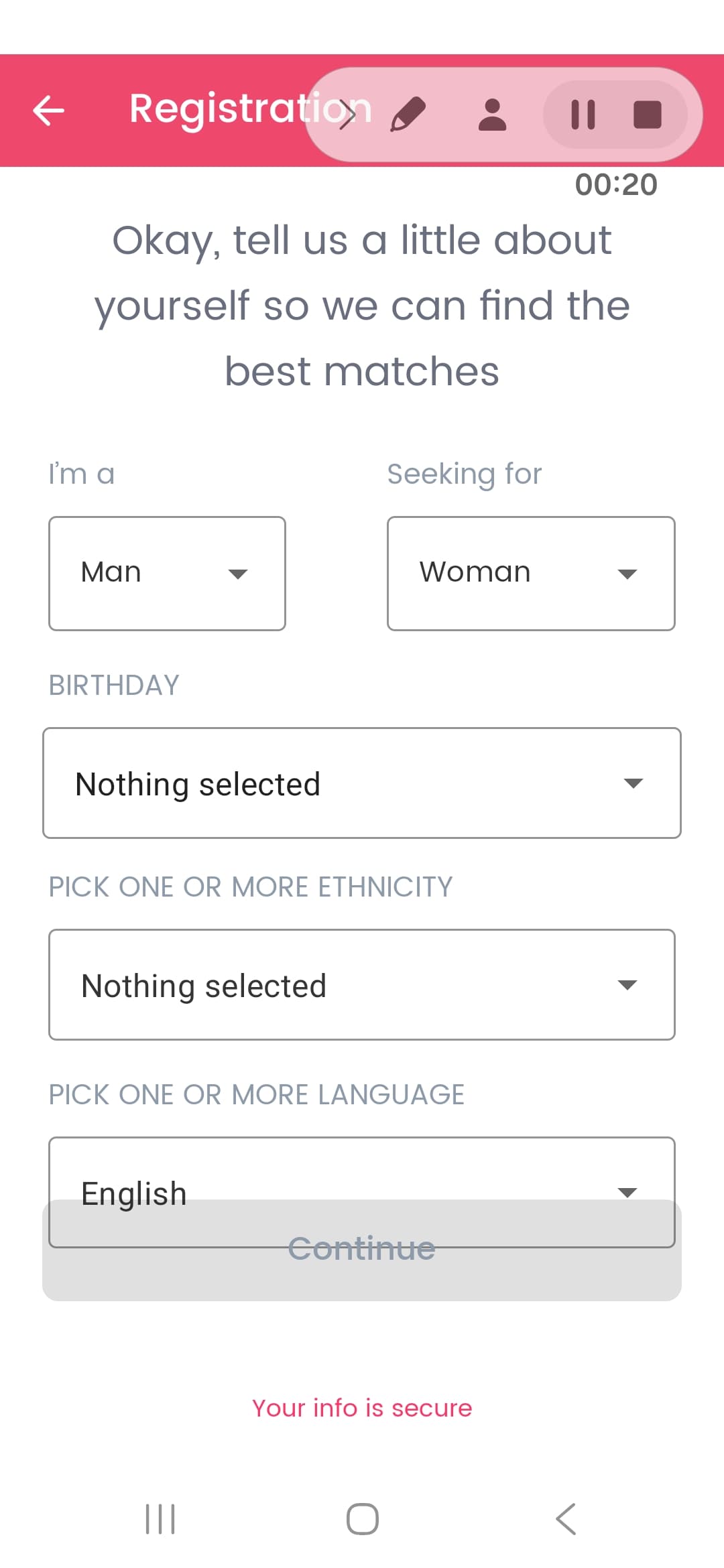 Phrendly interface 1