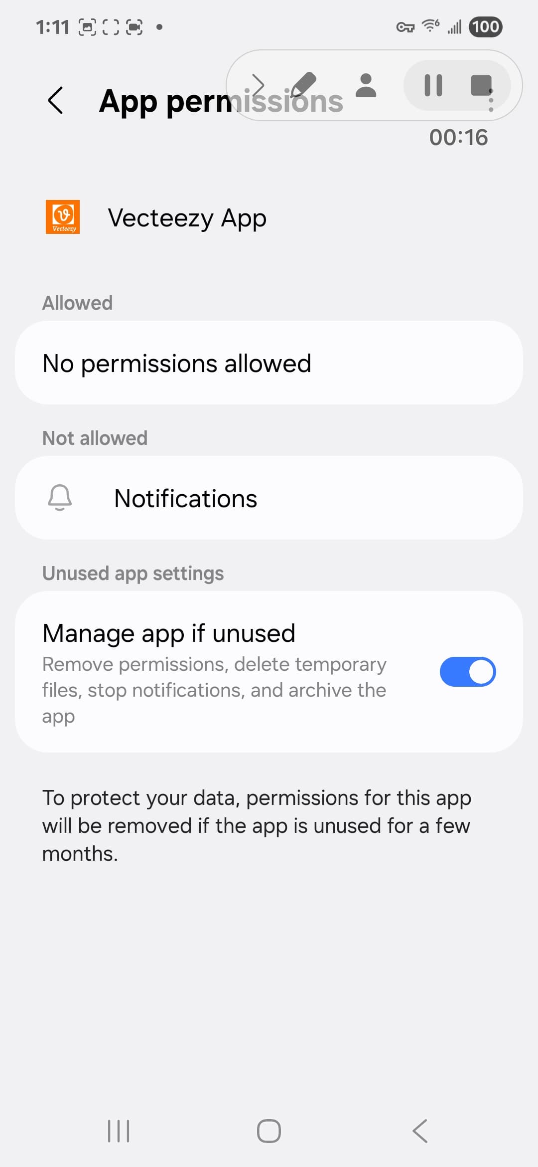 Vecteezy App VirusTotal report - Android system view 2