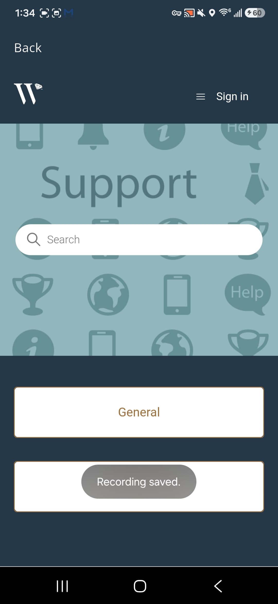 WWG Android screenshot - Screenshot 2