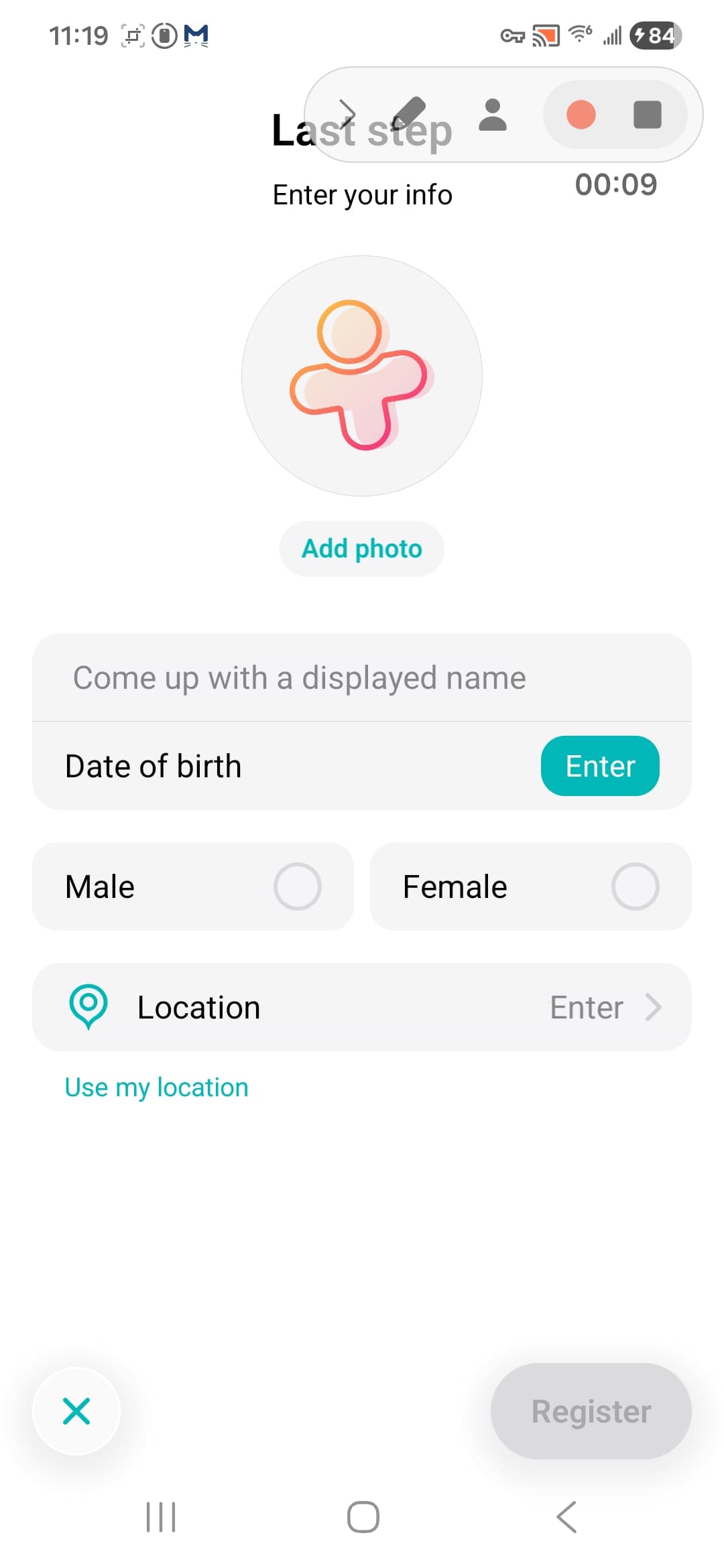 Frim Android screenshot - Screenshot 2