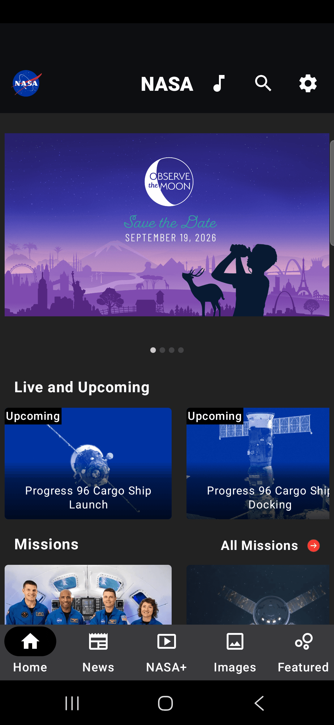NASA Android screenshot - Screenshot 1
