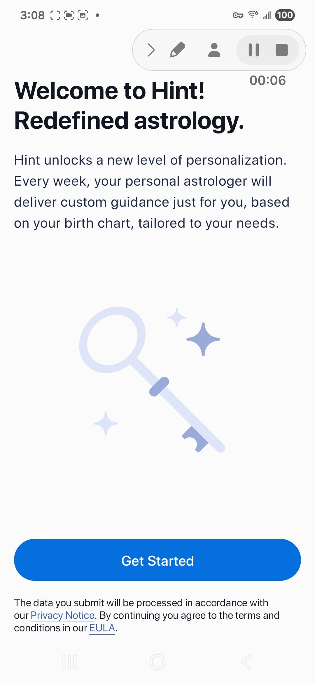 Hint email step