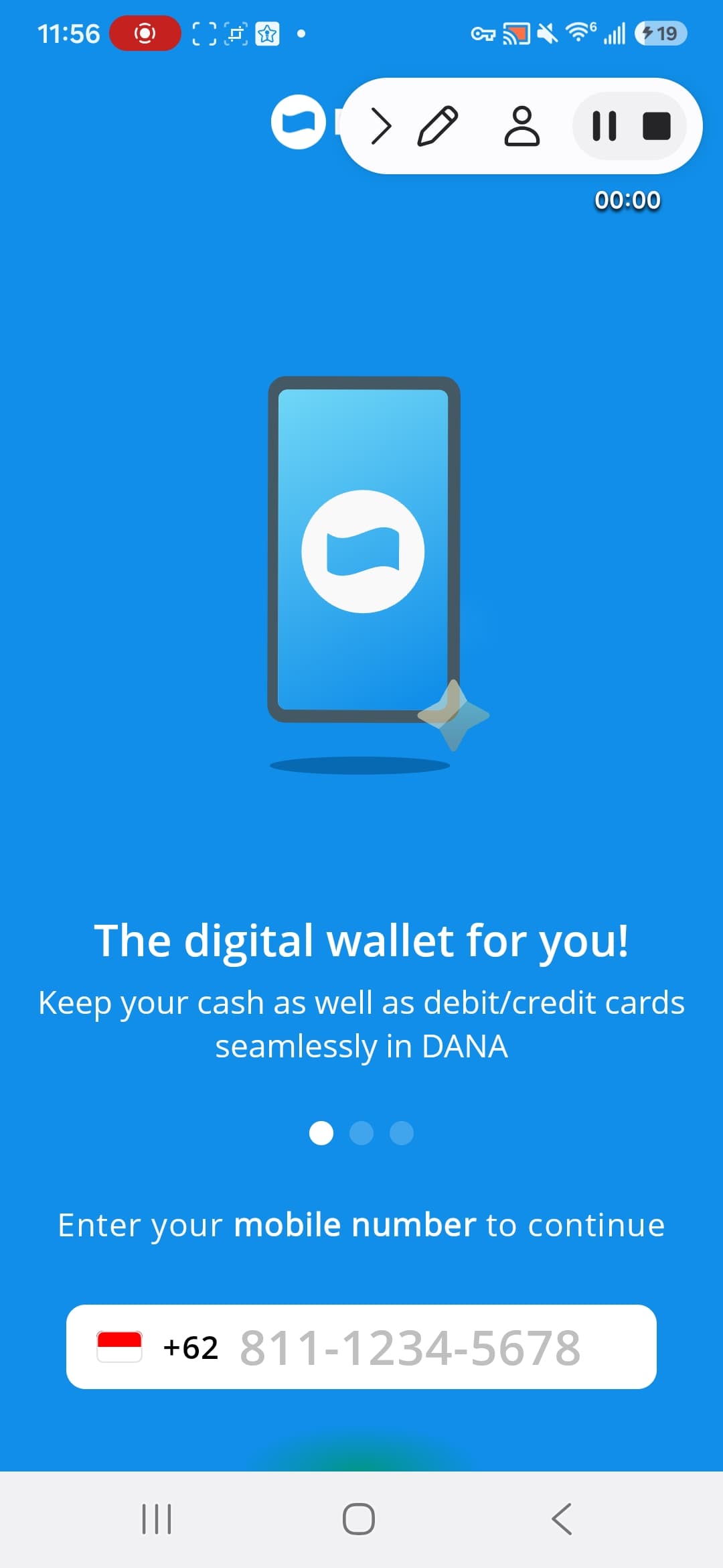 DANA Android screenshot - Screenshot 1