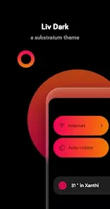 Liv Dark Android screenshot - Screenshot 1