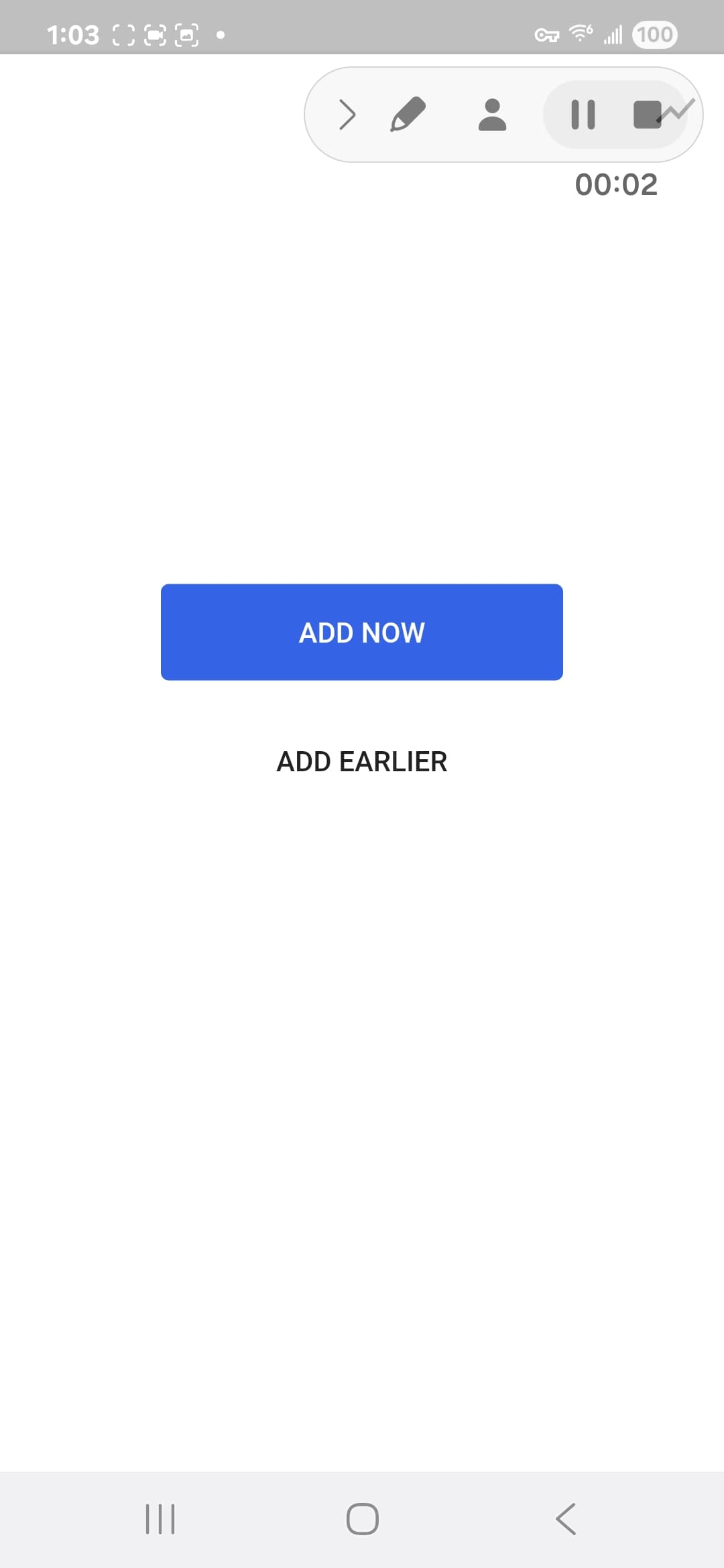FapTap Android screenshot - Current streak overview