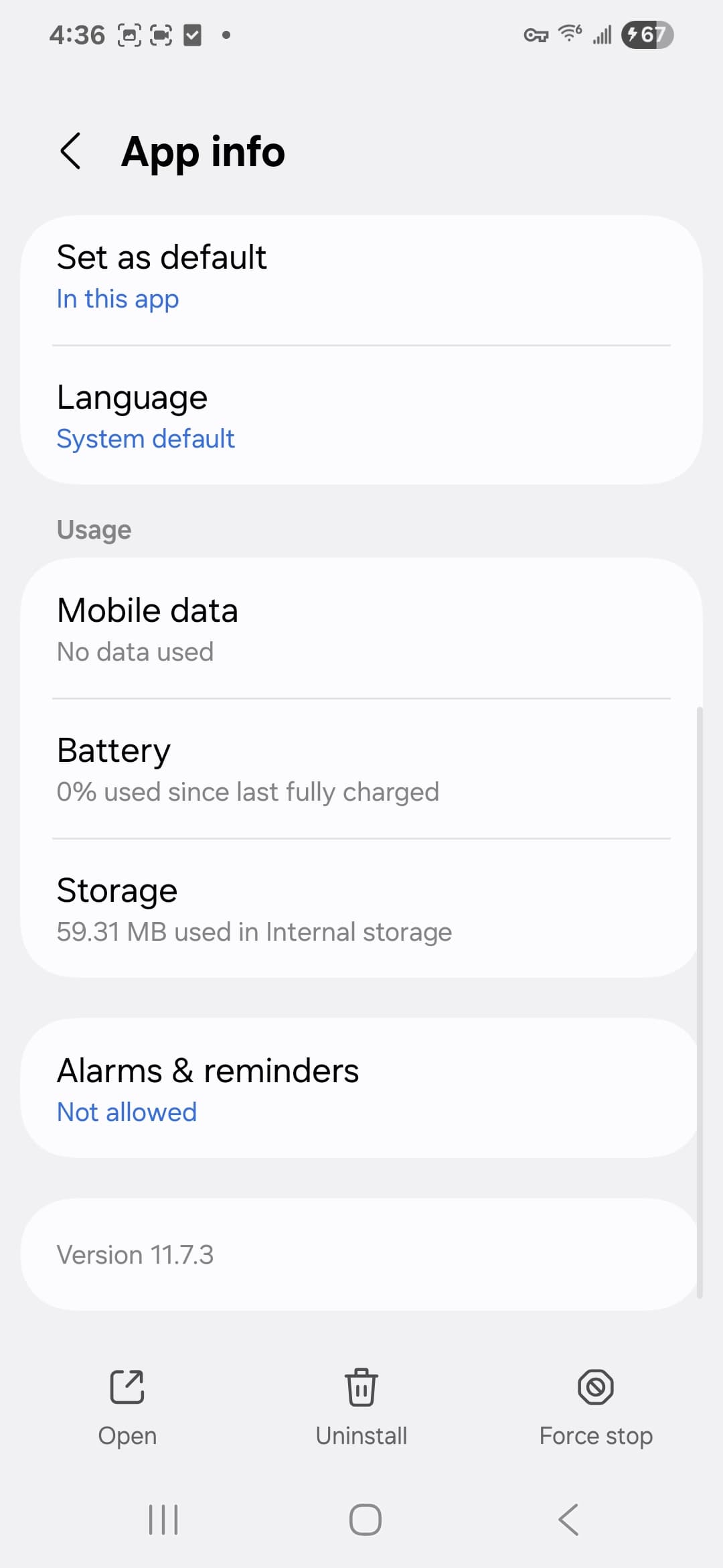 Avera MyChart VirusTotal report - Avera Android settings 2