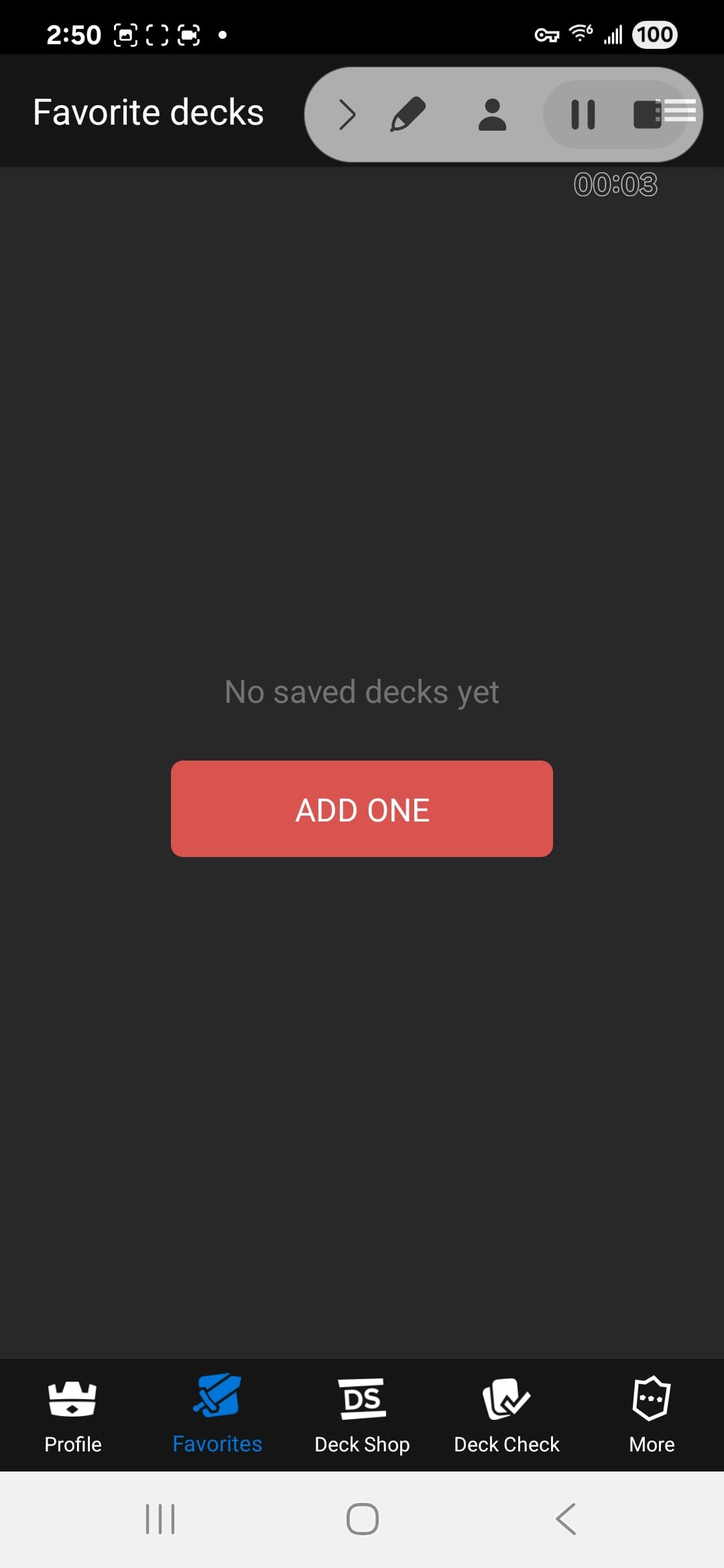 Deck Shop interface 3