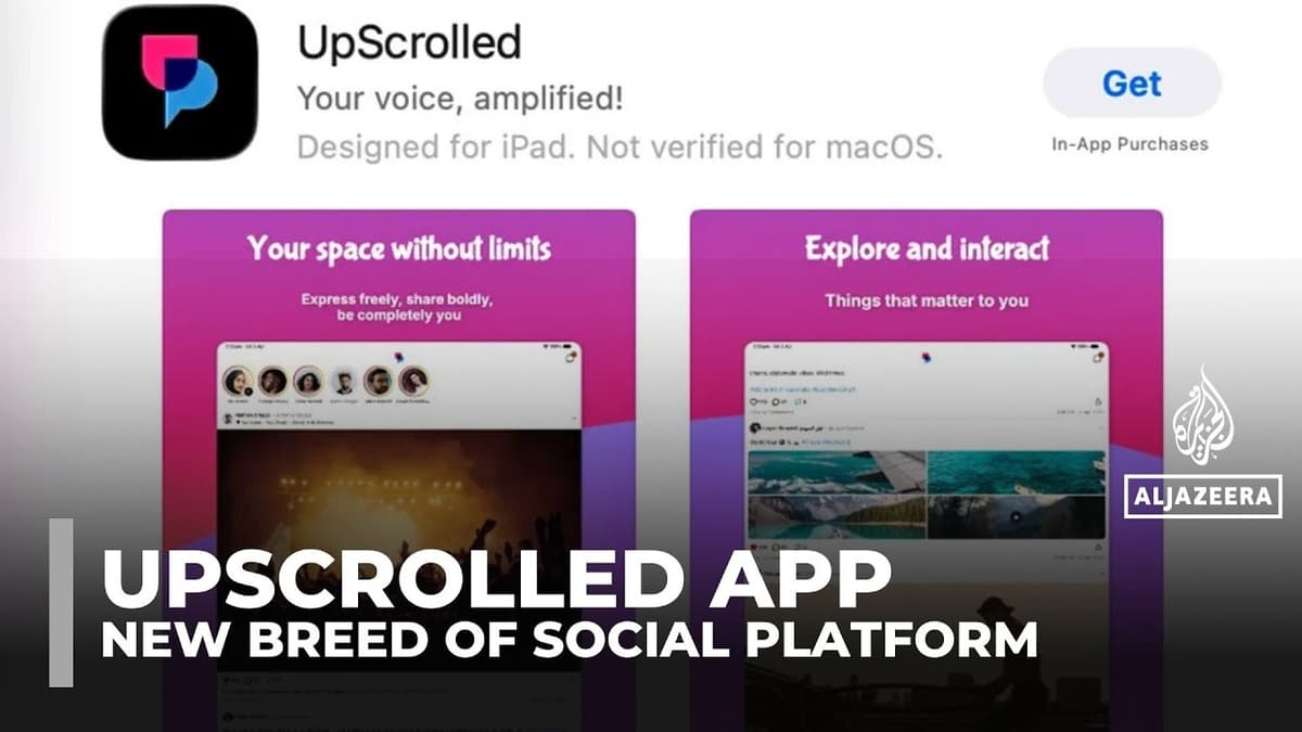 UpScrolled third-party video thumbnail