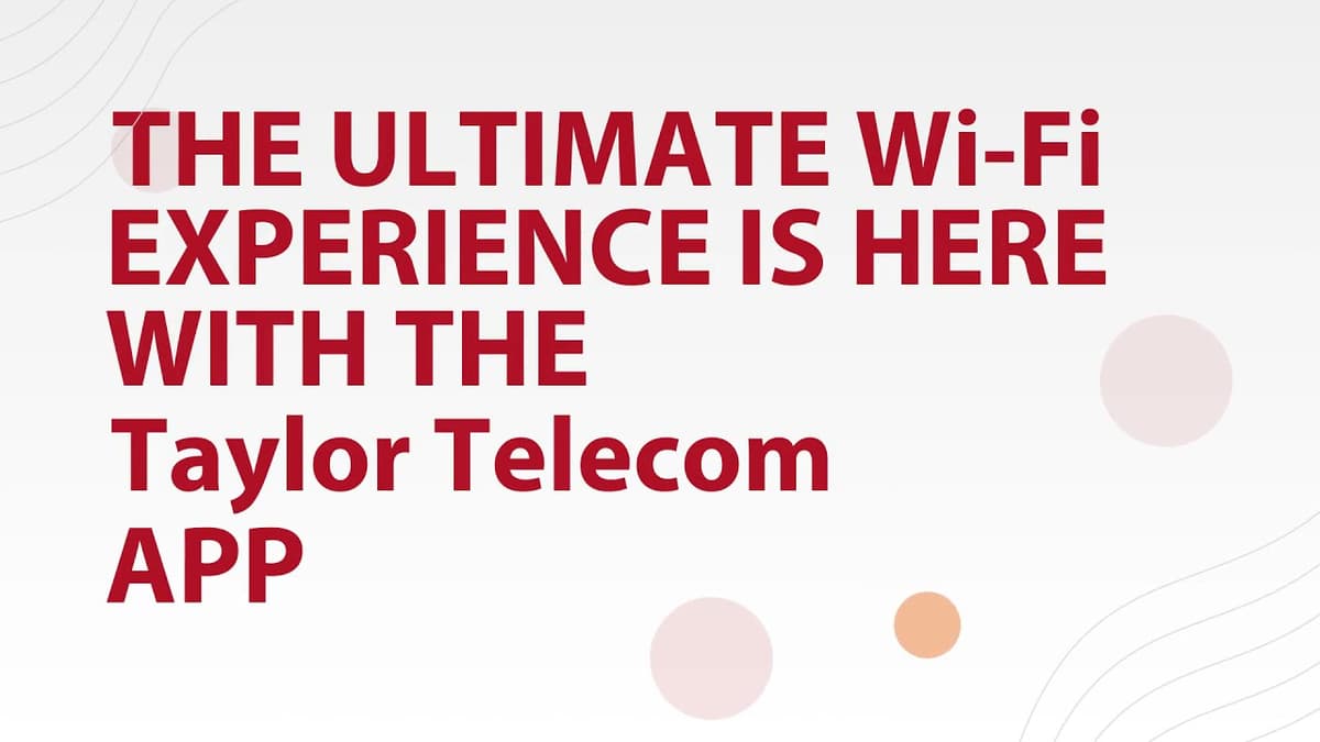 Taylor Telecom third-party video thumbnail
