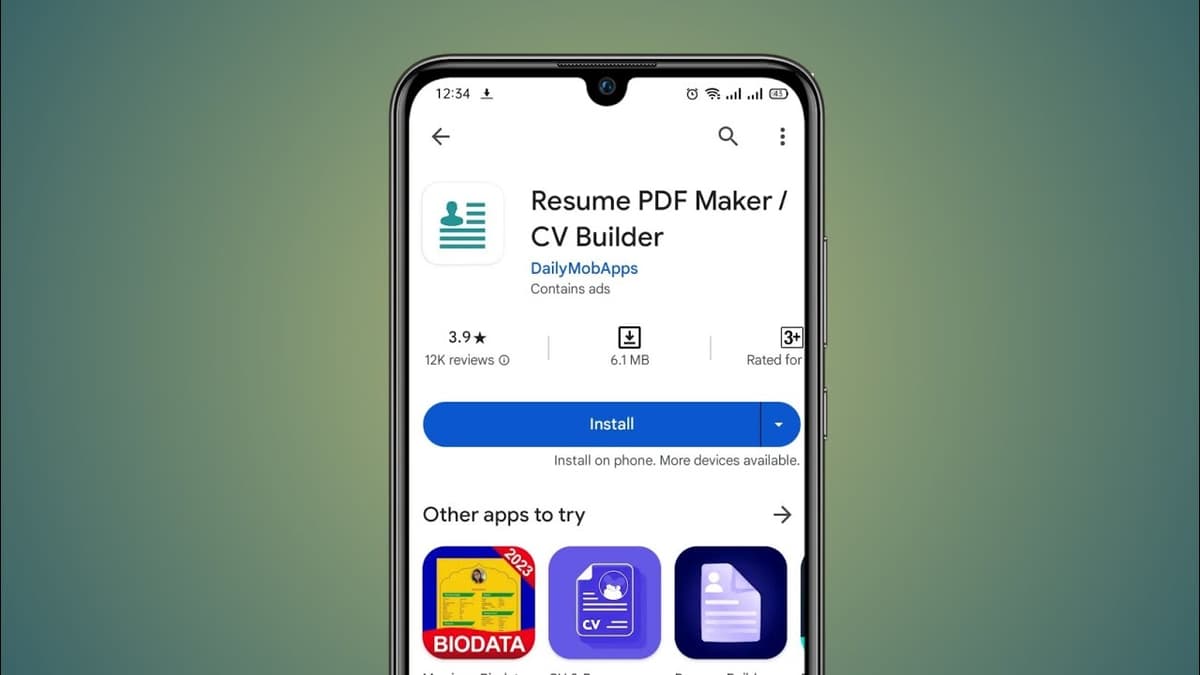 Resume PDF Maker / CV Builder third-party video thumbnail