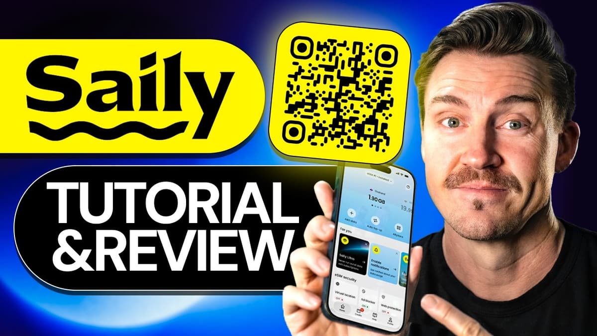 Saily: eSIM + phone number third-party video thumbnail
