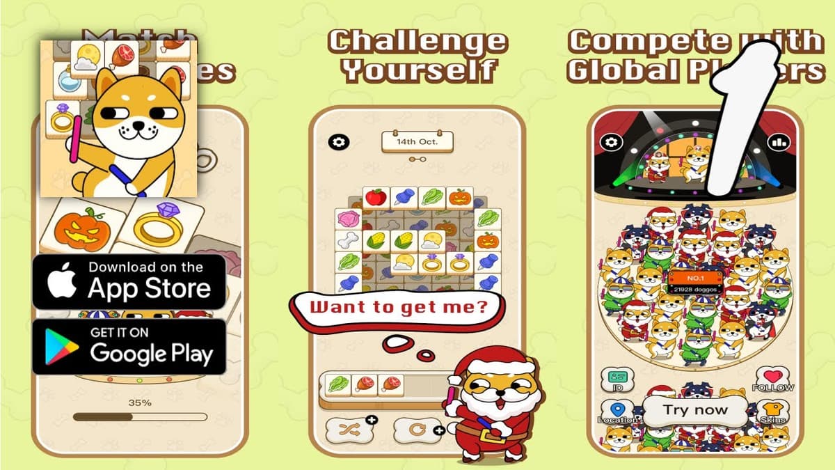 Doggo Go - Meme, Match 3 Tiles third-party video thumbnail