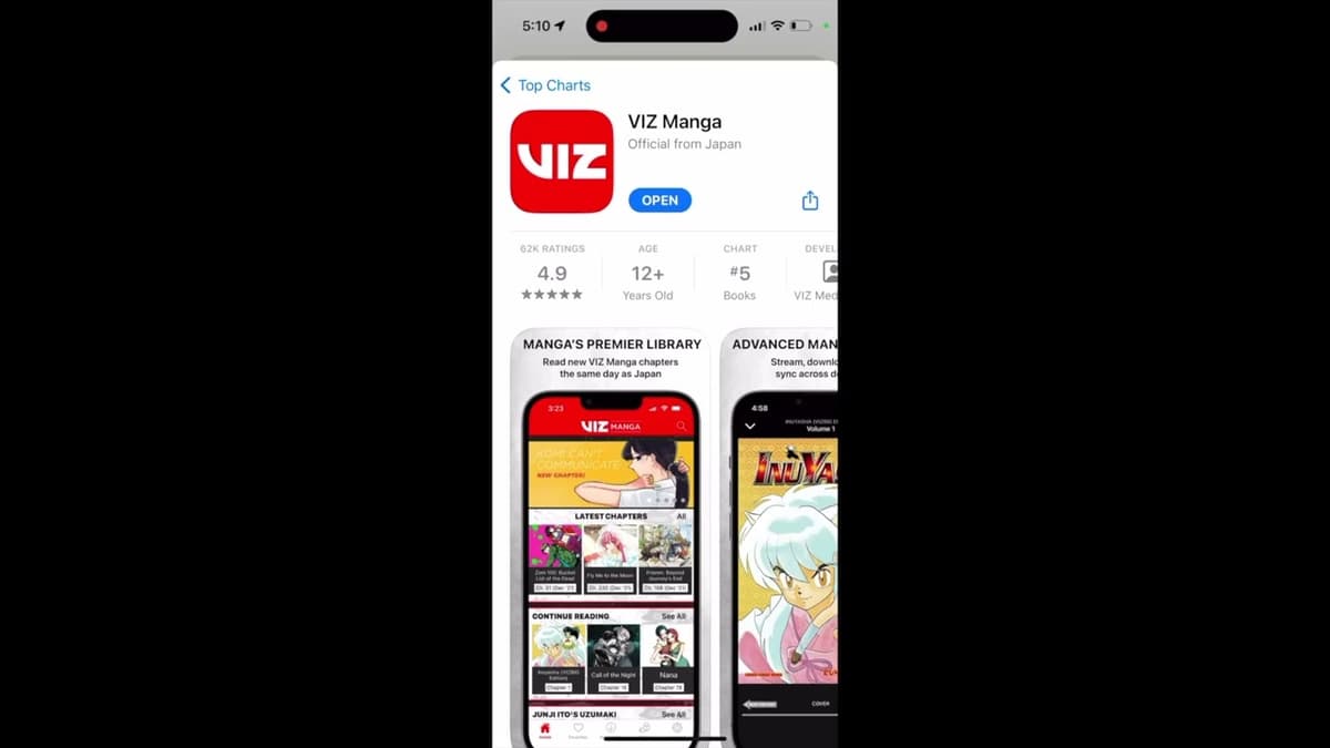 VIZ Manga third-party video thumbnail