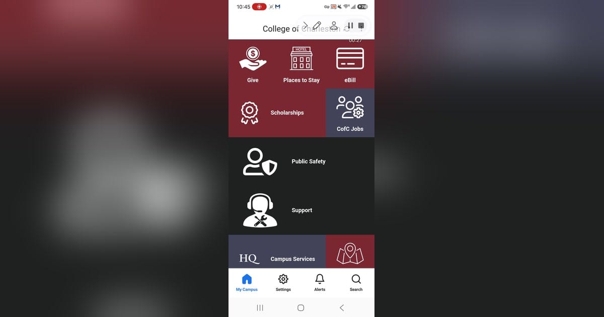 College of Charleston MyPortal cover image