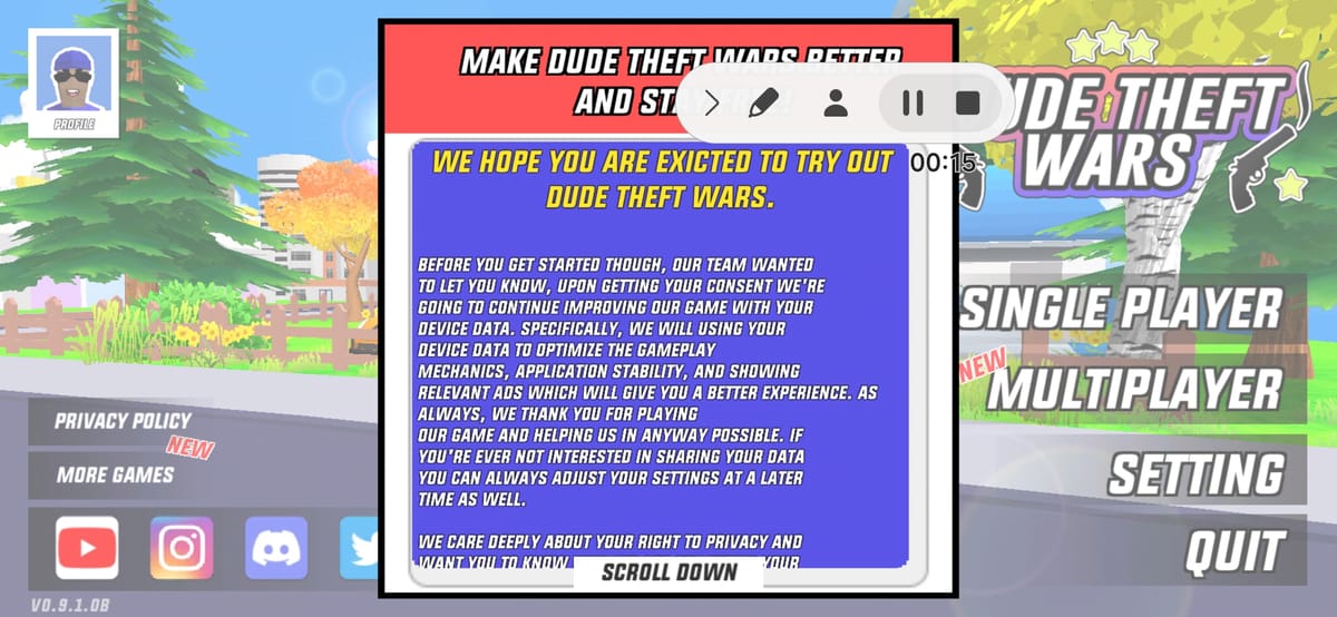 Dude Theft Wars FPS Open world cover image