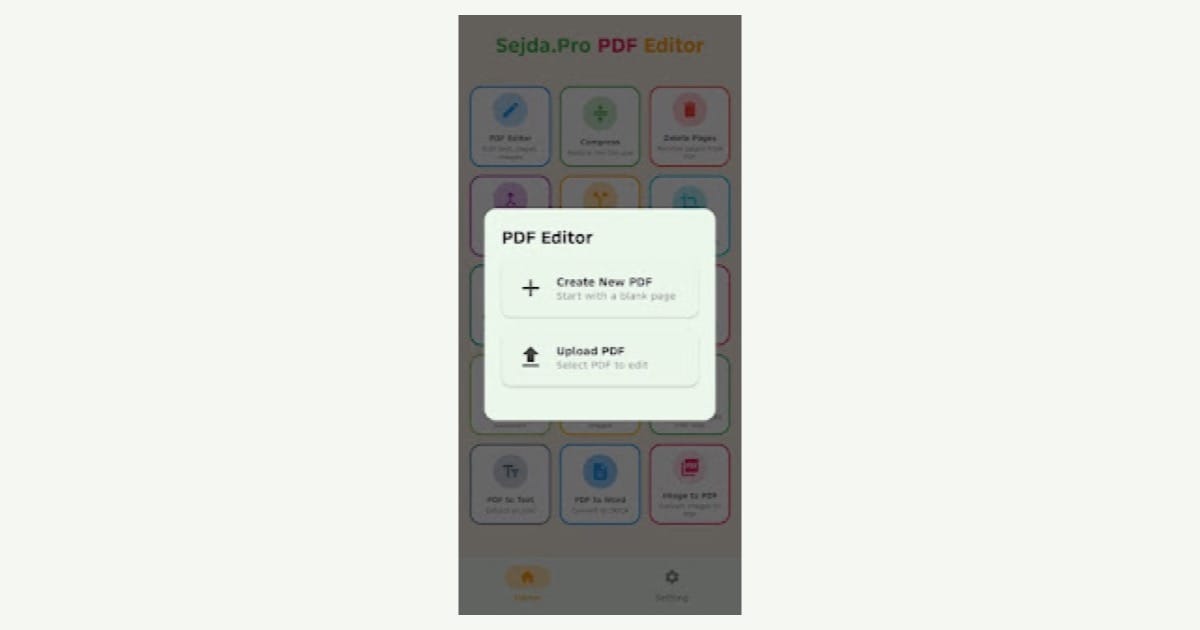 Sejda PDF Editor cover image